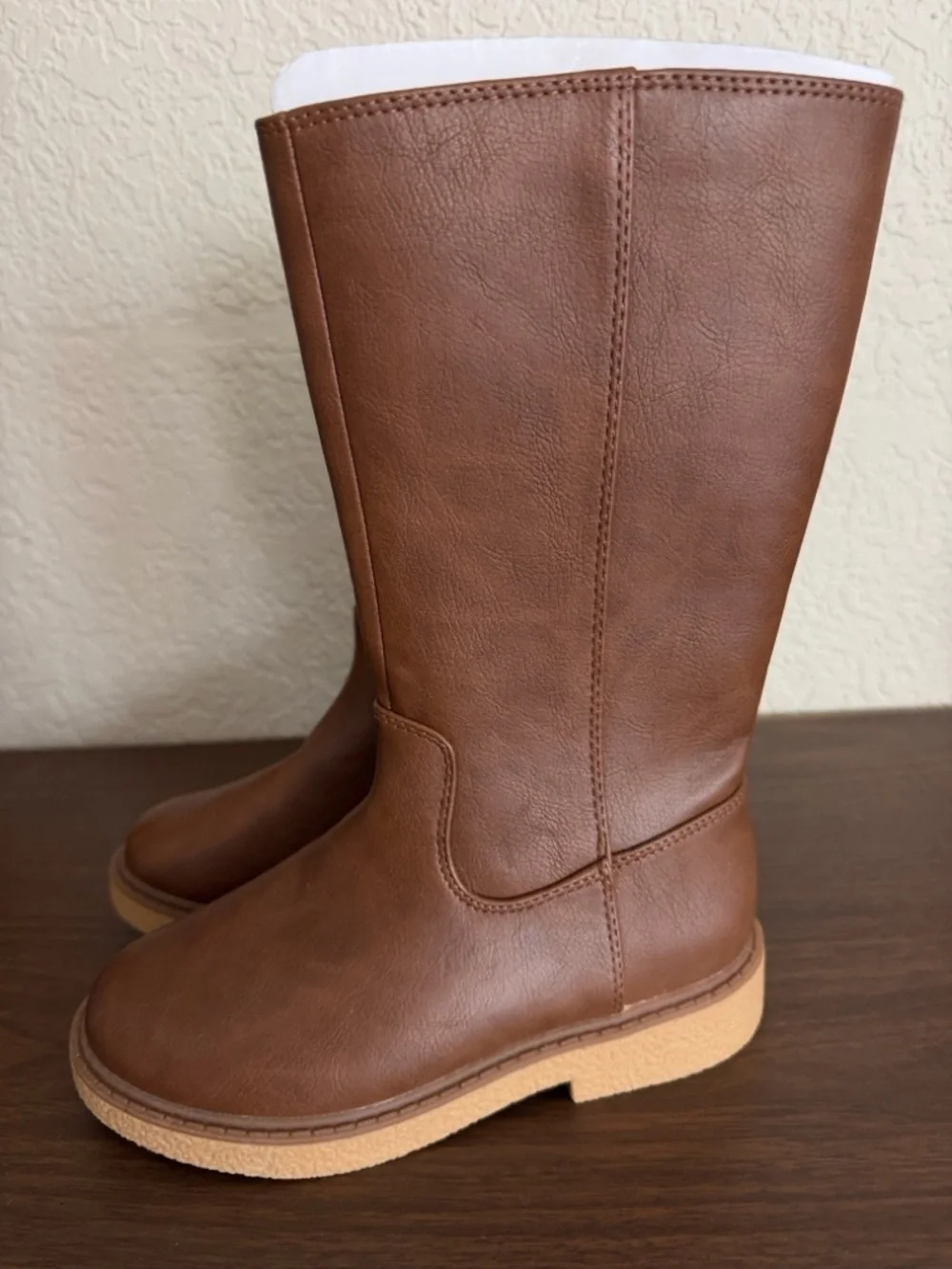 Cat & Jack Girls Alaina Boots Cognac size 1 new western , safari day at school